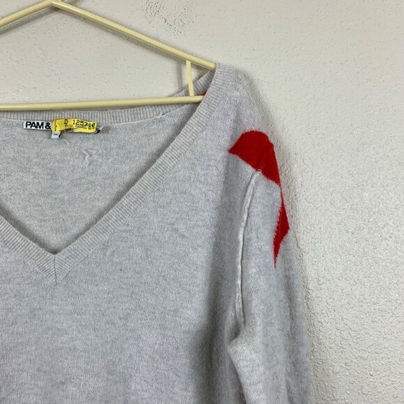 Revolve Pam & Gela Star Intarsia Sweater Wool Alpaca Blend - Size Medium - Picture 2 of 7